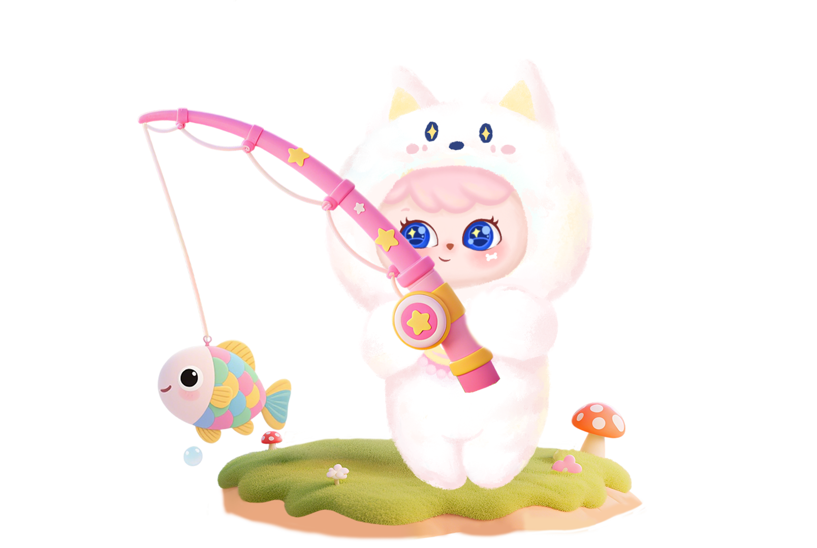 Yeypee’s Fishing Rod Acrylic Spring Stand