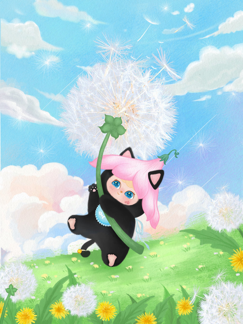 Yeypee’s Lucky Dandelion Acrylic Figurine